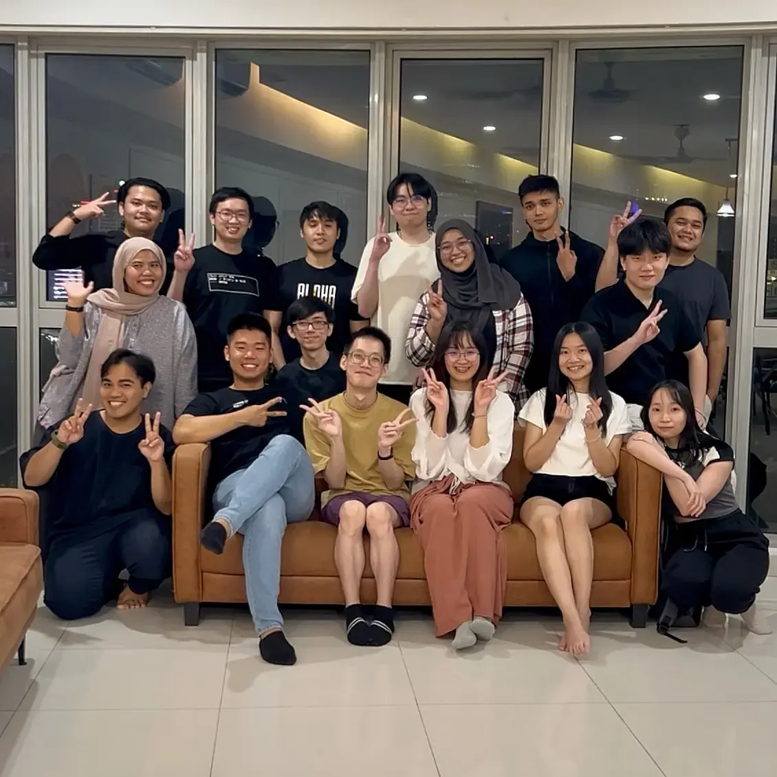 Adrian Ching with the Upstack Studio team